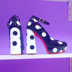 SALE POLKA DOTS NEGRO