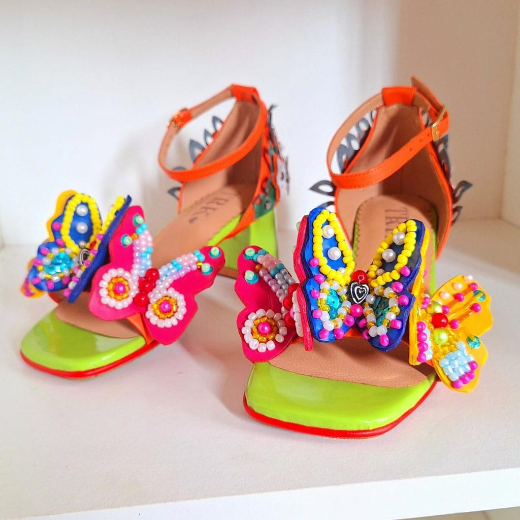SANDALIA BUTTERFLY VERDE